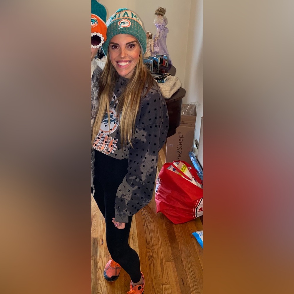 Vintage LF cropped MIAMI dolphins sweatshirt